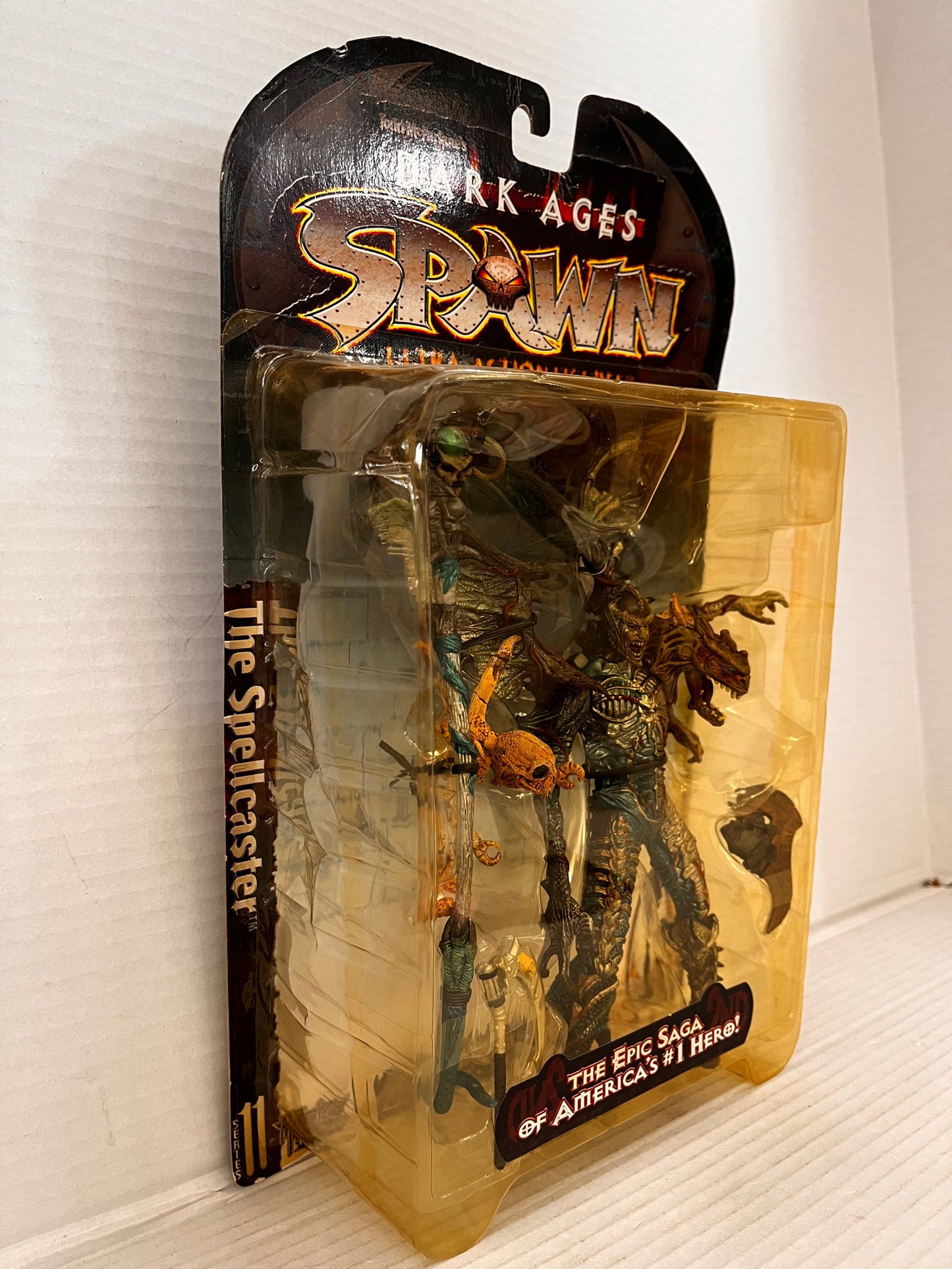 McFarlane Toys Spawn Dark Ages The Spellcaster 1998 Series 11 Silver&Blue