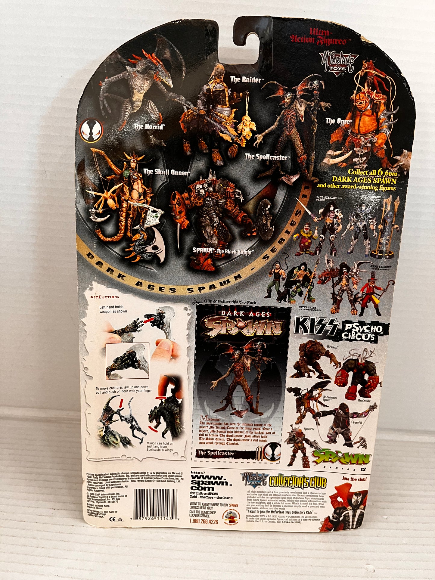 McFarlane Toys Spawn Dark Ages The Spellcaster 1998 Series 11 Silver&Blue