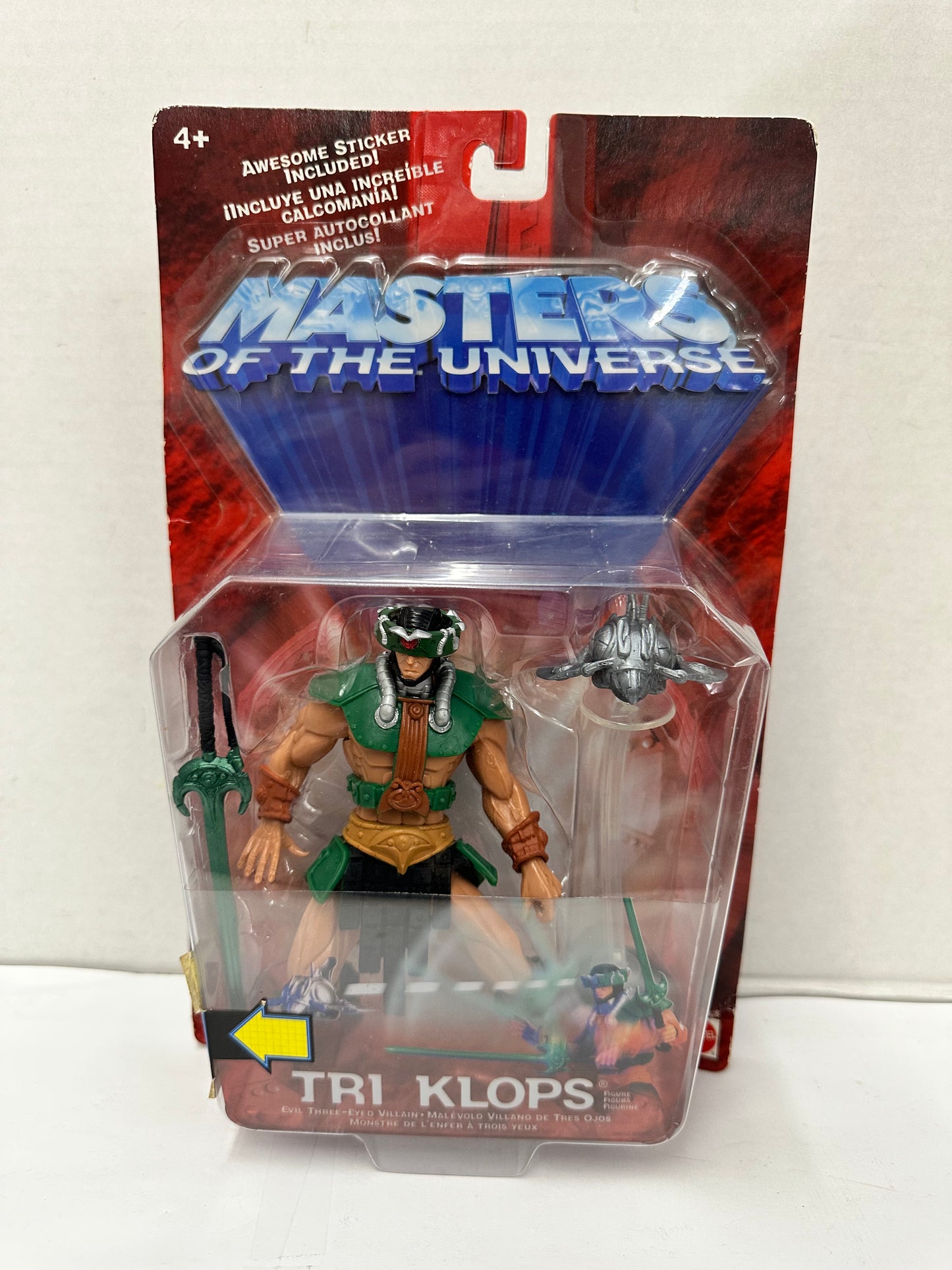 MASTERS OF THE UNIVERSE TRI KLOPS with ACTION CHIP NEW