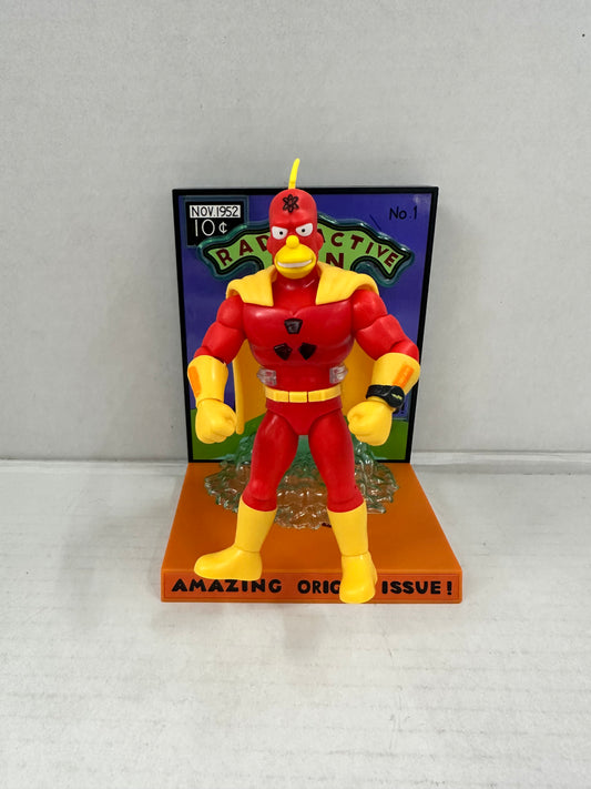 The Simpsons Jakks Pacific Radioactive Man Action Figure 100% Complete