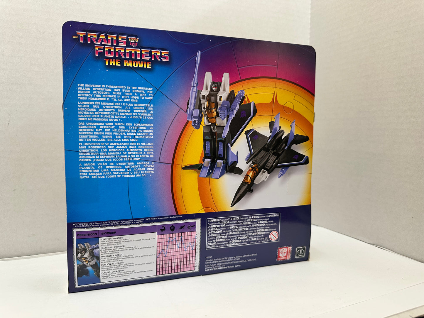 Transformers Skywarp Retro G1 Action Figure Hasbro