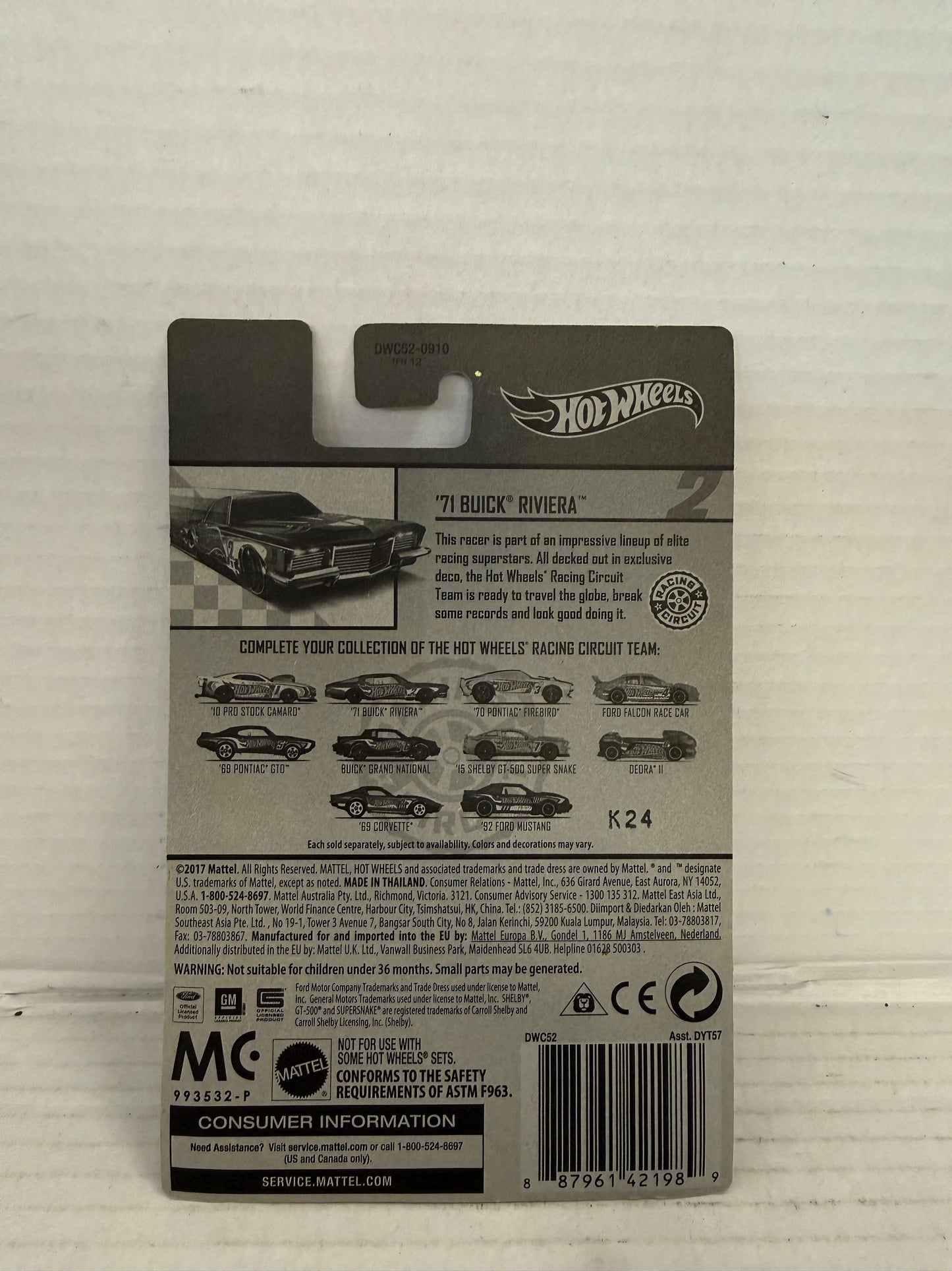 2018 Hot Wheels Racing Circuit #2/10 '71 Buick Riviera Blue