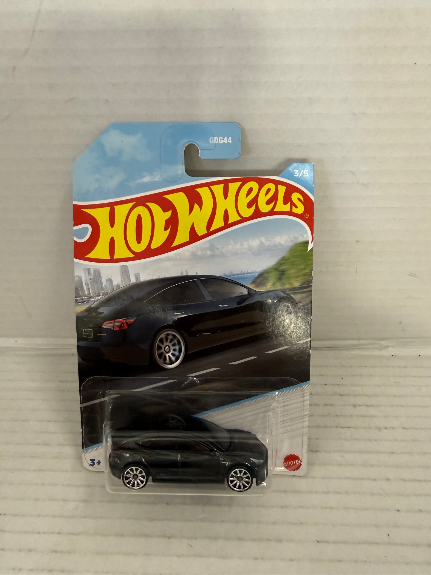 Hot Wheels Tesla Model 3 Black 3/5 2022 Luxury Sedans New in Original Package