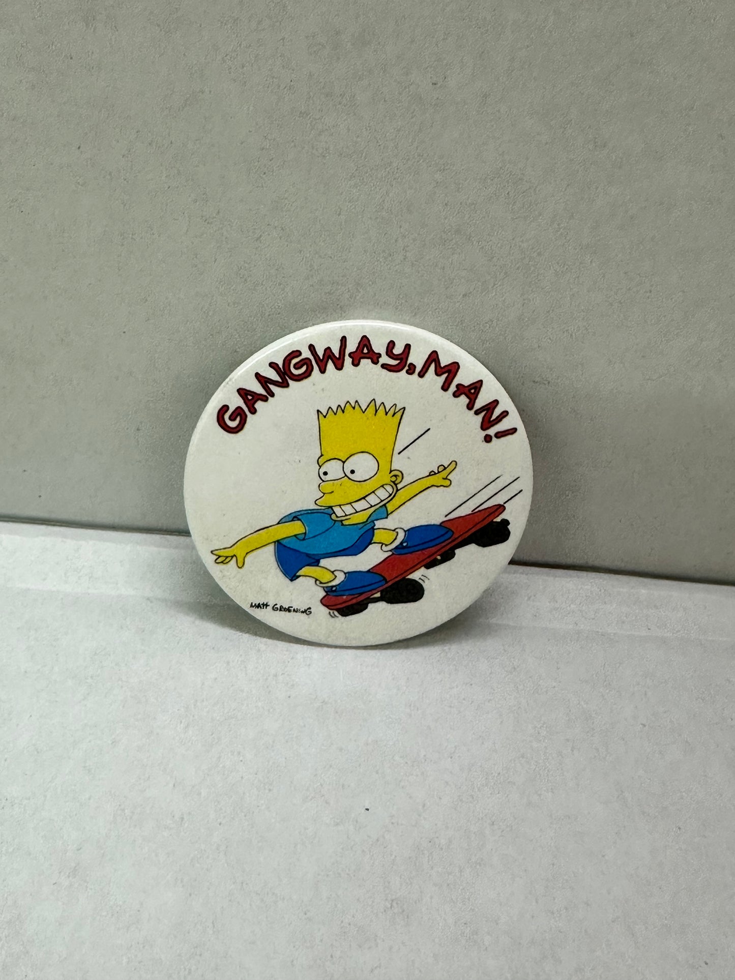 VTG 1989 The Simpsons 1.75" Pin Back Button Collection BART - Set Of 6