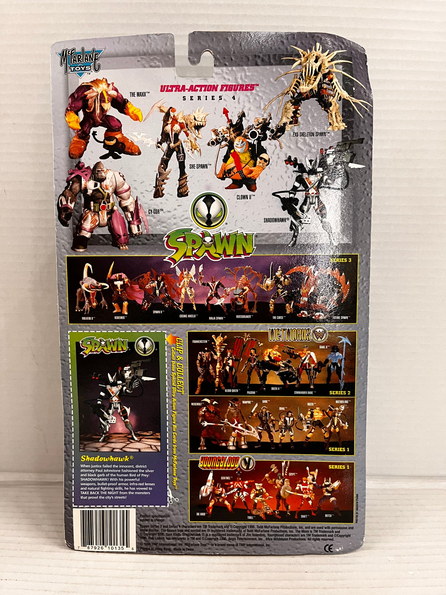 McFarlane Toys 1996 Spawn Shadowhawk Series 4 Deluxe Edition Action Figure New
