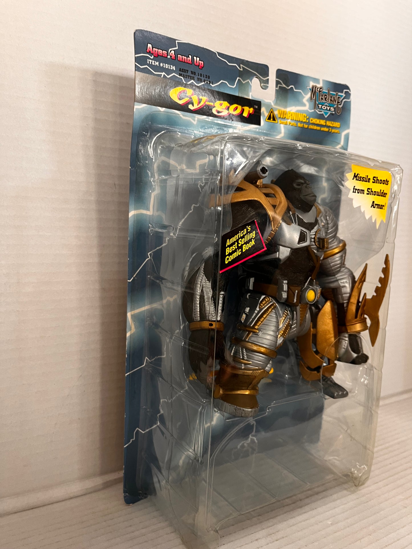 1996 Mcfarlane Toys Spawn Series 4 Cy-Gor Variant 7" Scale Figure New Sealed