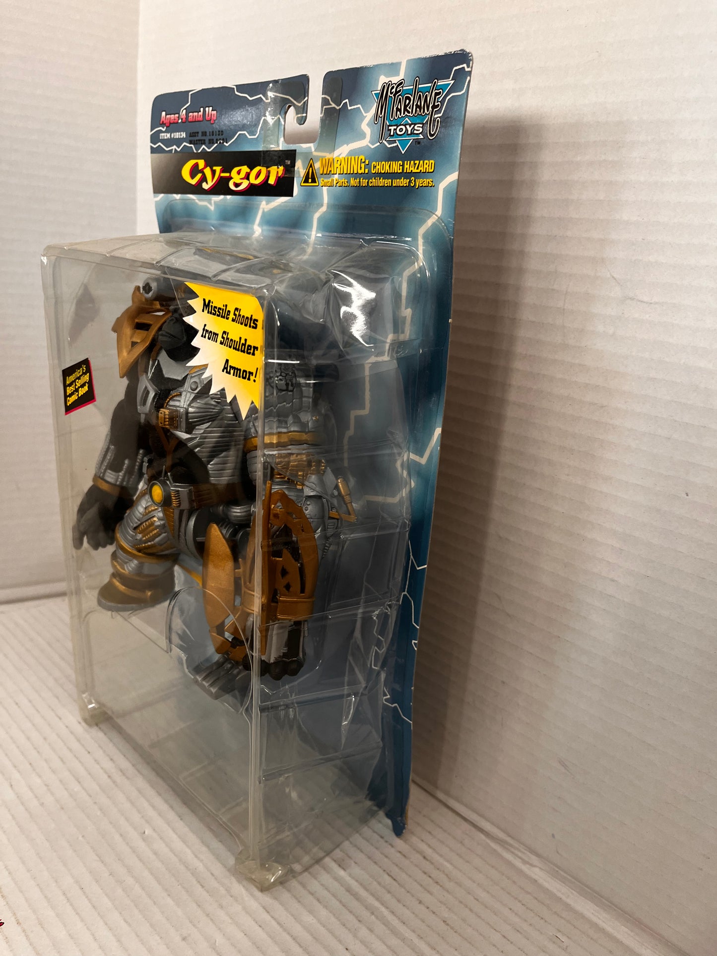 1996 Mcfarlane Toys Spawn Series 4 Cy-Gor Variant 7" Scale Figure New Sealed