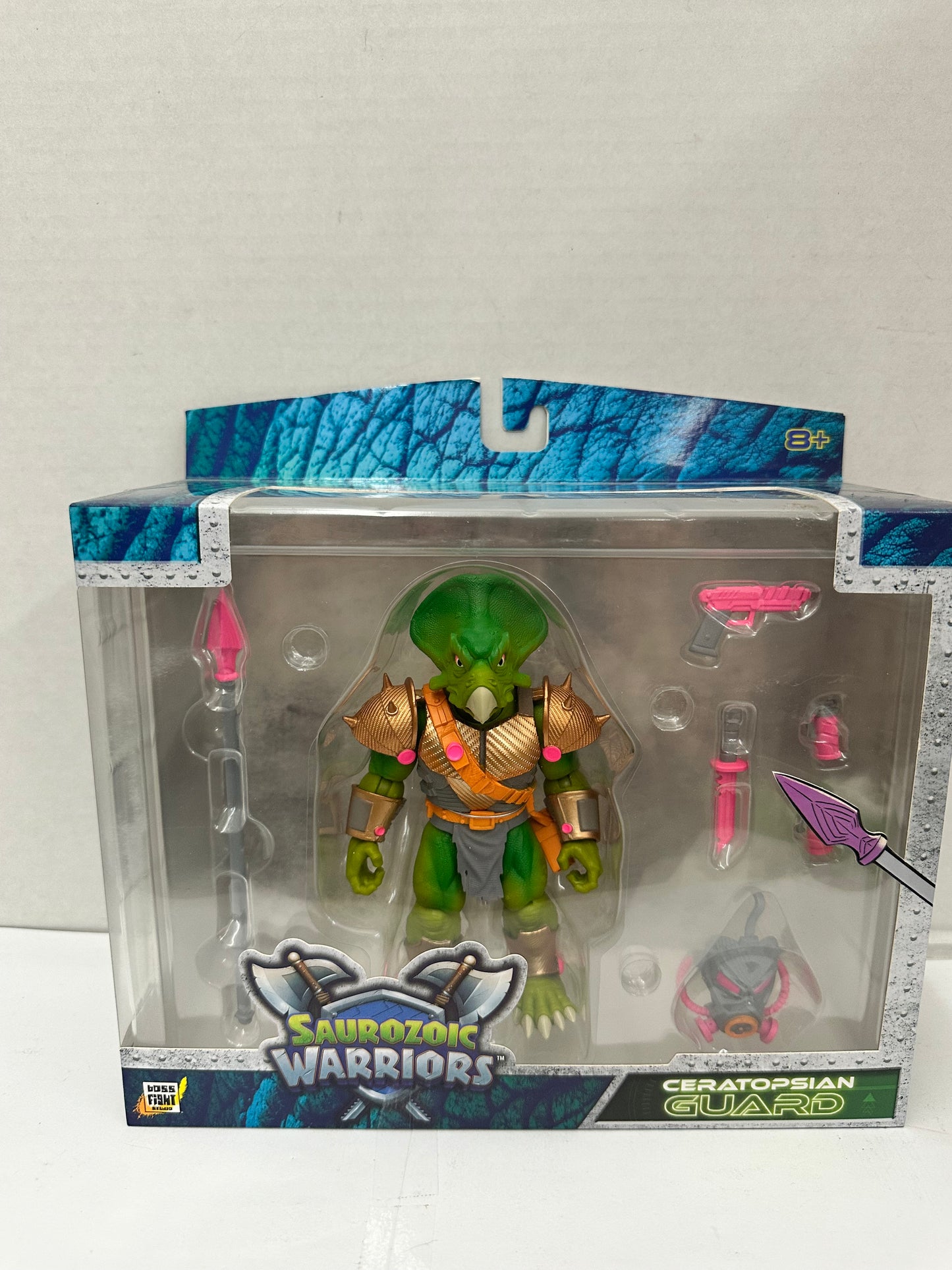 Saurozoic Warriors Ceratopsian Guard Scale Action Figure Boss Fight Studio
