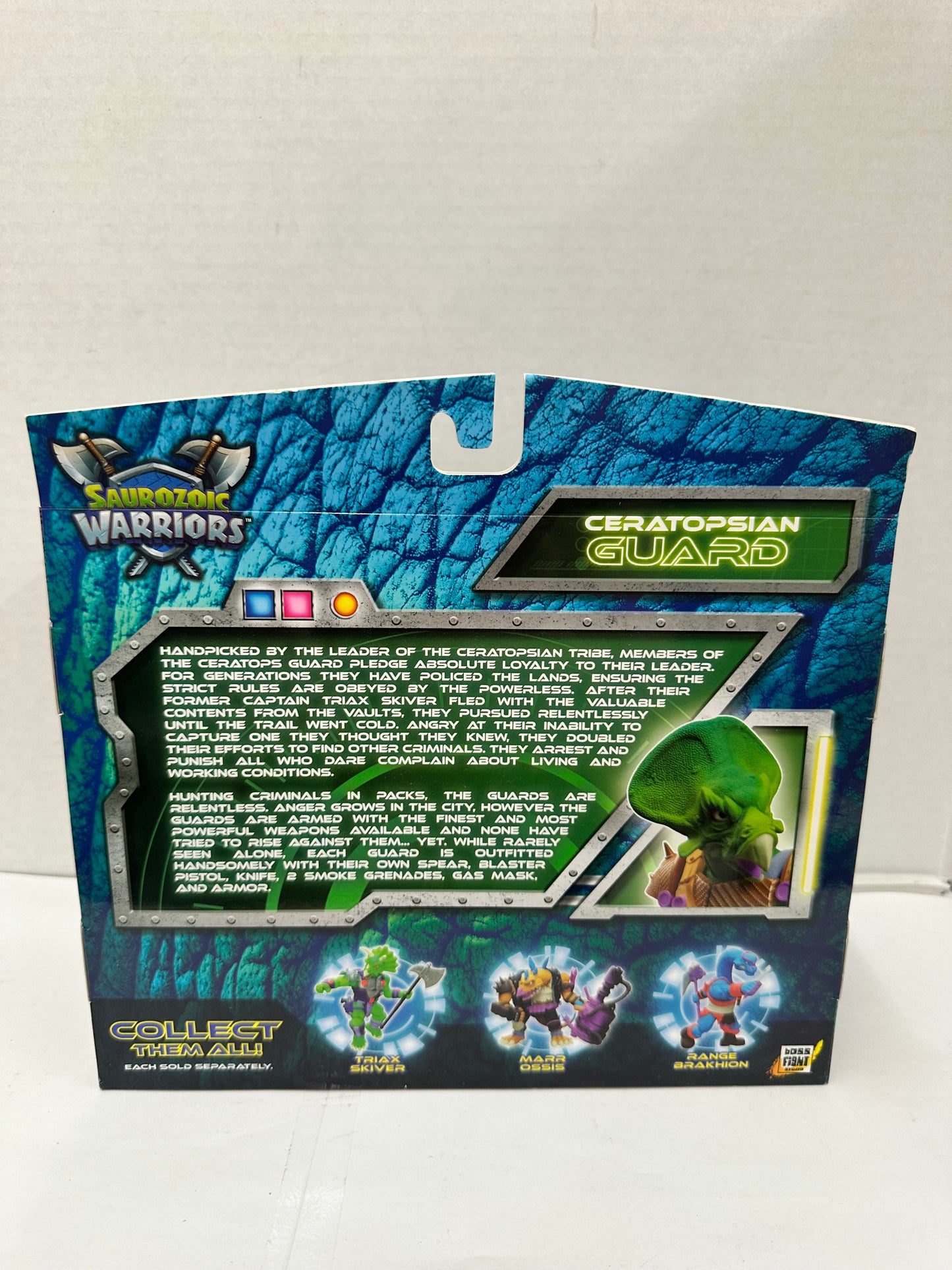 Saurozoic Warriors Ceratopsian Guard Scale Action Figure Boss Fight Studio