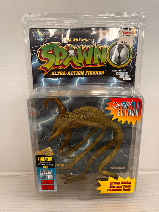 McFarlane Toys Spawn: VIOLATOR 5.5" Poseable Action Figure with Comic Book!