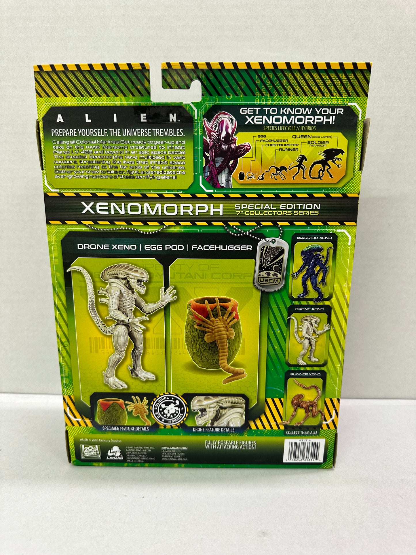 Lanard Alien Collection Xenomorph Drone 7”Walmart Exclusive Alien figure NEW
