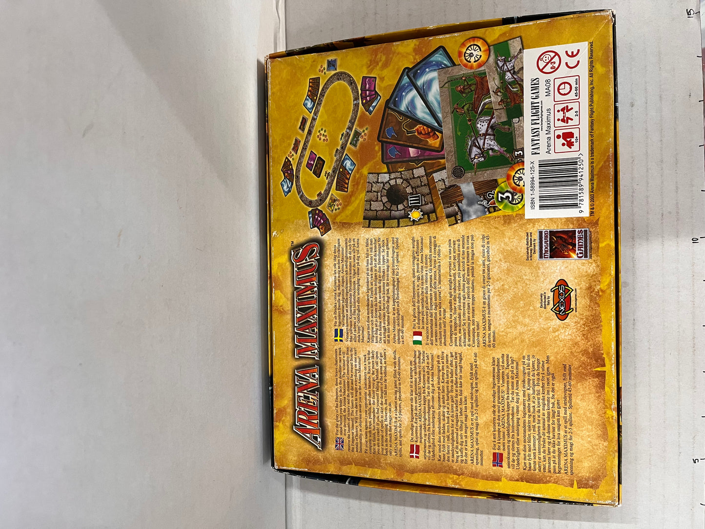 ARENA MAXIMUS: Fantasy Flight Games 2003 KEVIN WILSON'S Silver Line Chariot Rare