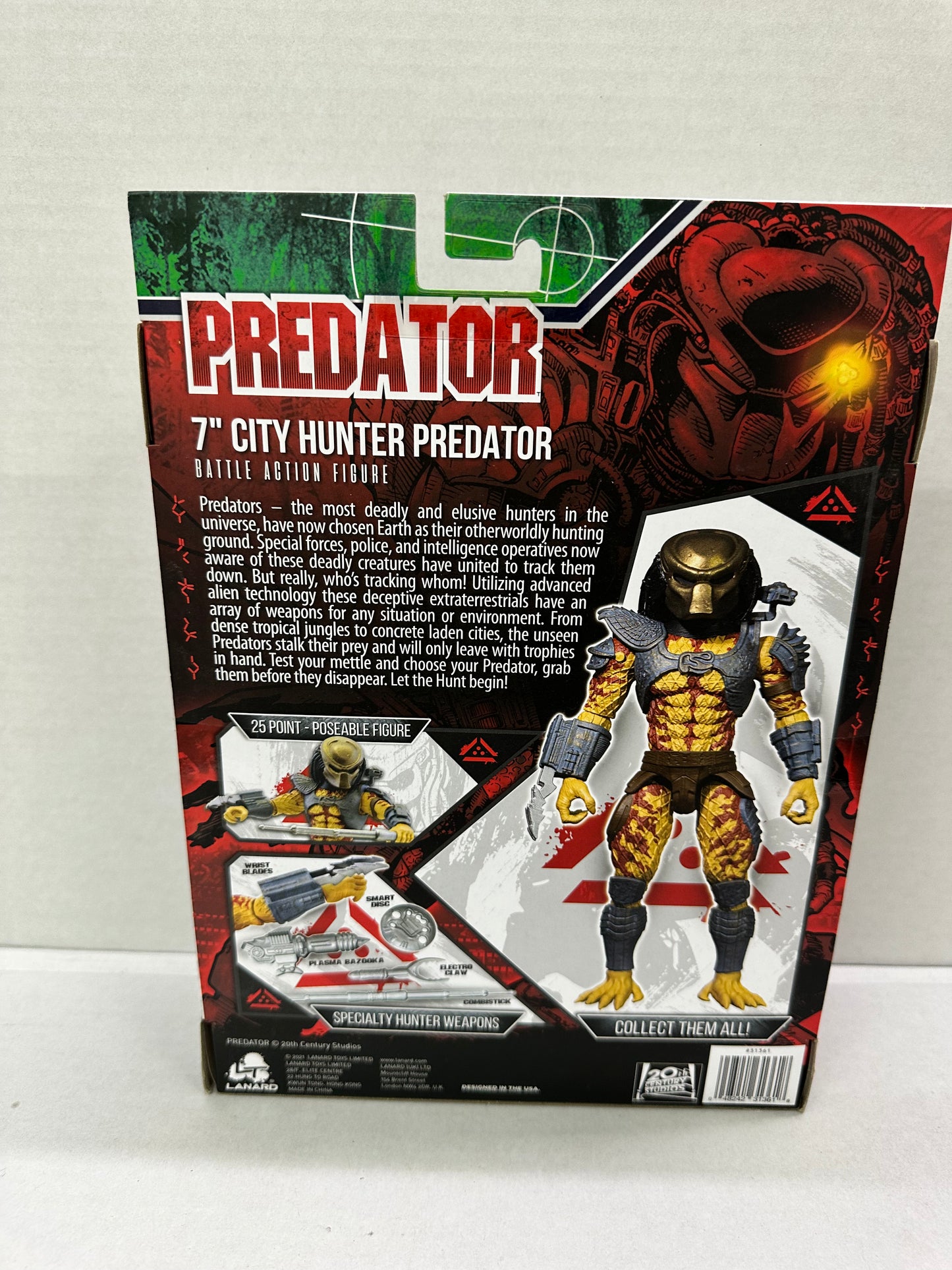 LANARD 7” CITY HUNTER PREDATOR Battle Action Figure Walmart Exclusive Posable
