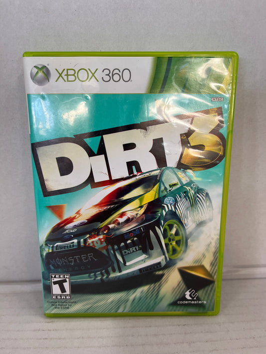 DiRT 3 (Microsoft Xbox 360, 2011) Complete Disc And Manual CIB