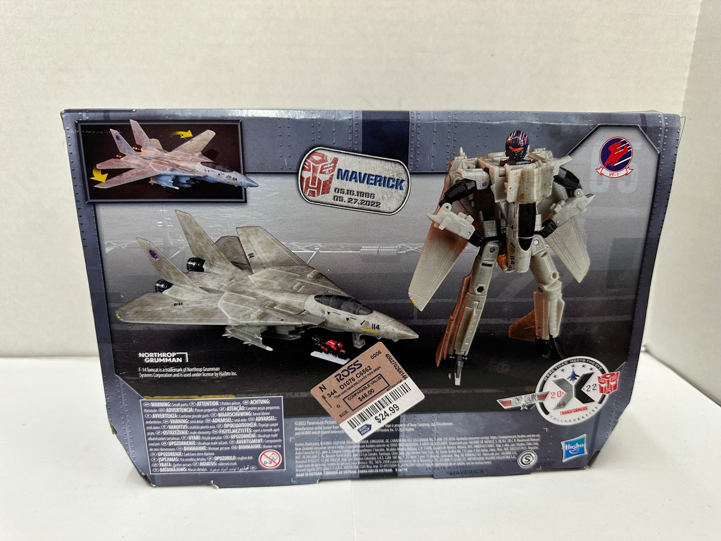 Transformers Top Gun MAVERICK Version 2 F-14 Tomcat Jet Figure Mashup
