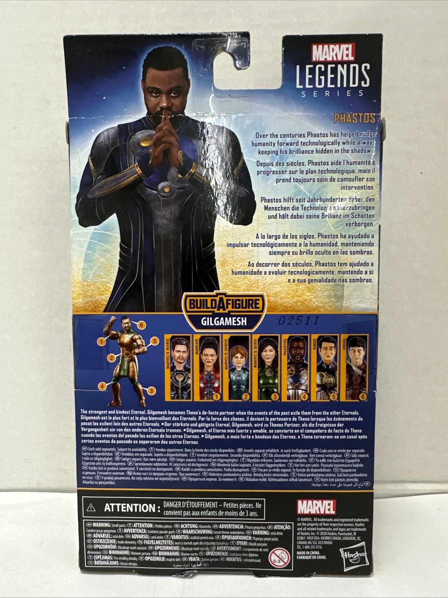 Marvel Legends Gilgamesh BAF Series Eternals Phastos Action Figure