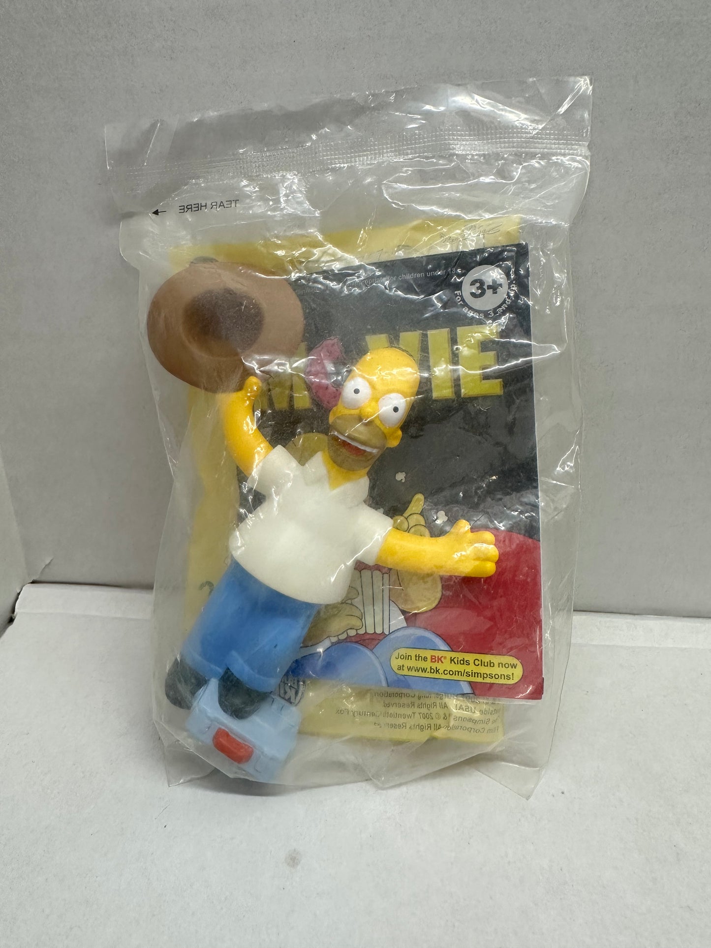 NEW AND SEALED 2007 The Simpsons Movie Burger King Kids Meal Toy - Homer