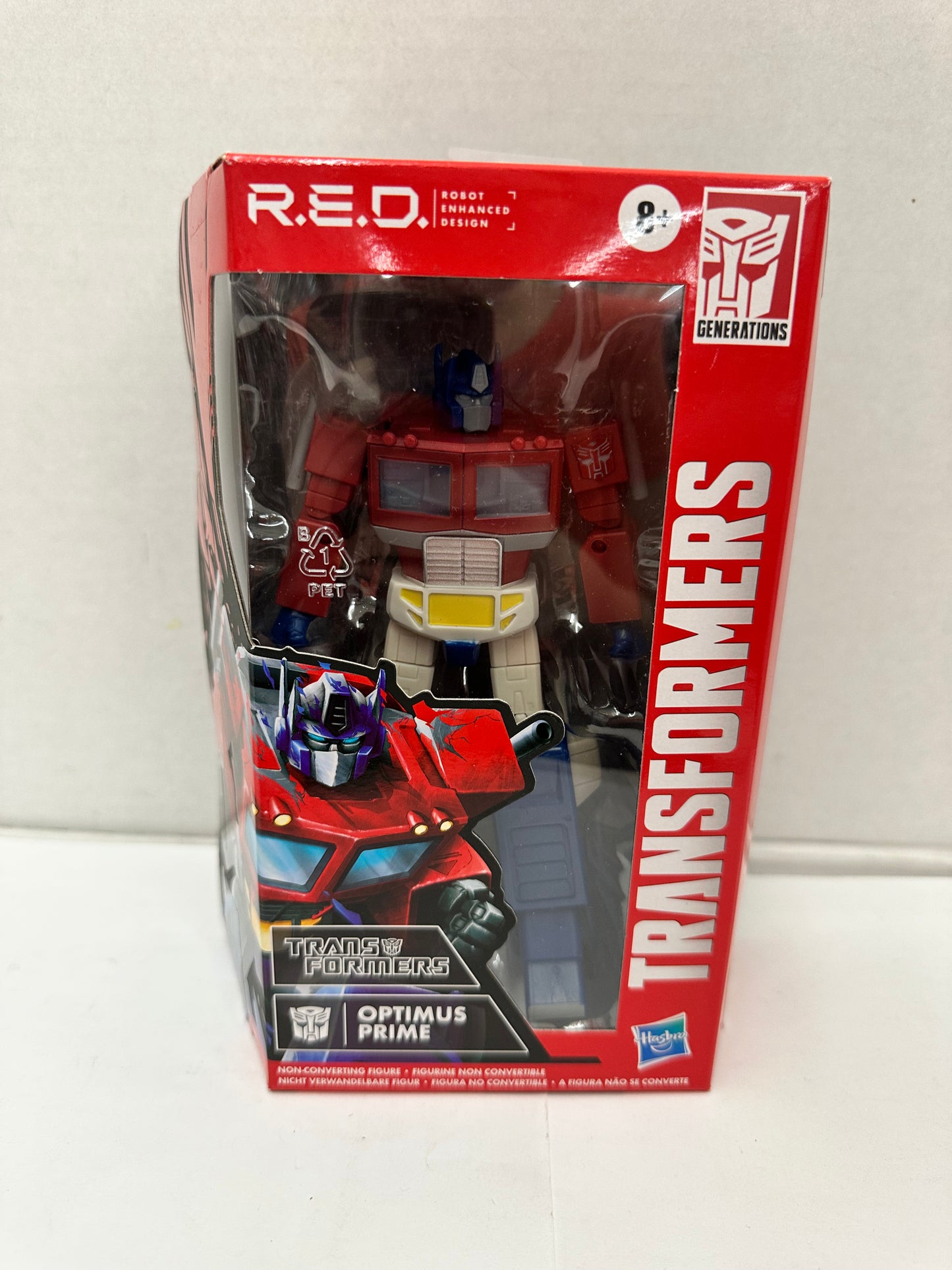 Transformers R.E.D Optimus Prime Non Converting Figure Collectible Toy