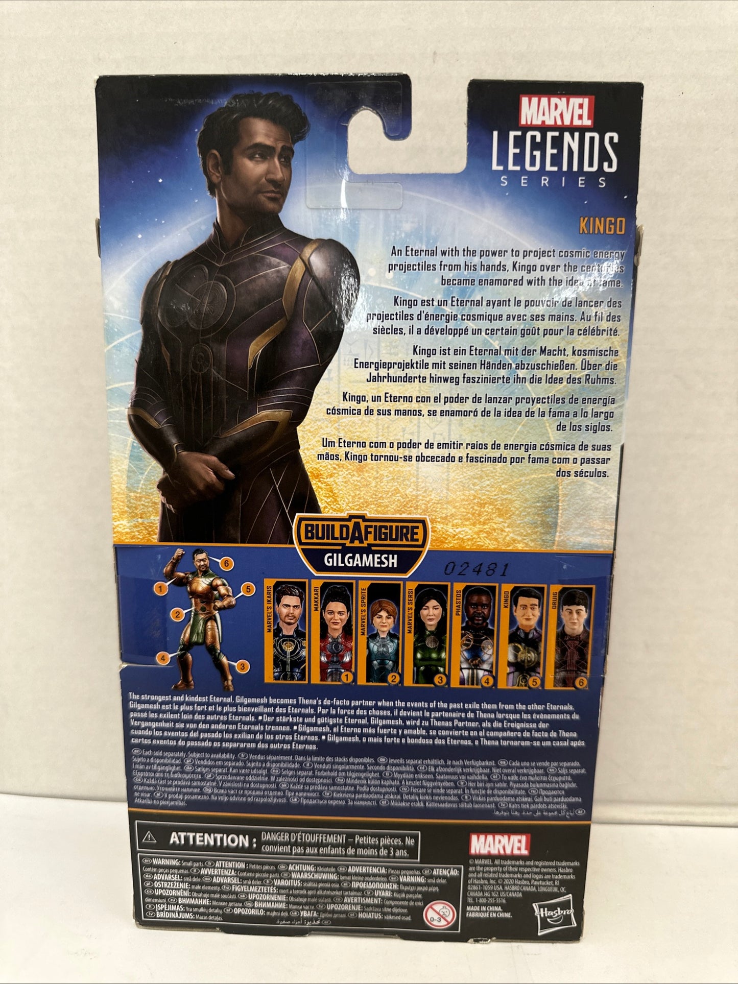 Marvel Legends Eternals KINGO BUILD A FIGURE-GILGAMESH Legends Series