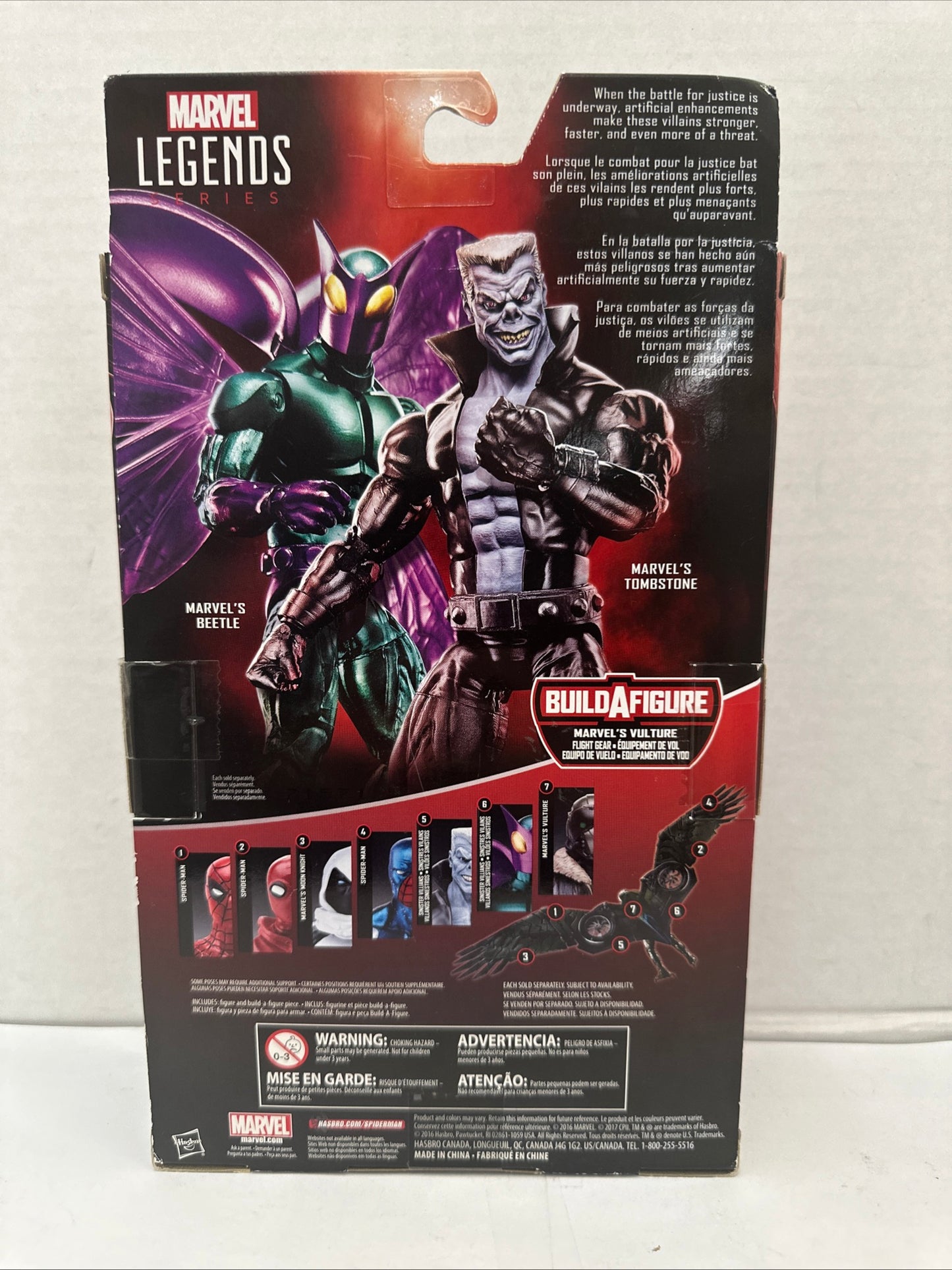 Marvel Legends Series Spider-Man Sinister Villains Tombstone Figure Vulture BAF