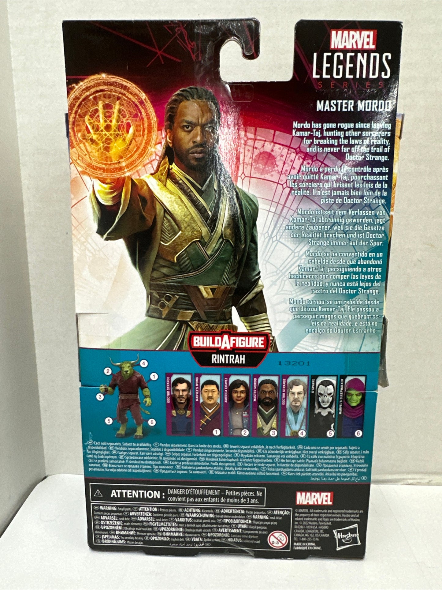 Hasbro Marvel Legends Rintrah Series Master Mordo 6 Inch Action Figure - NO BAF