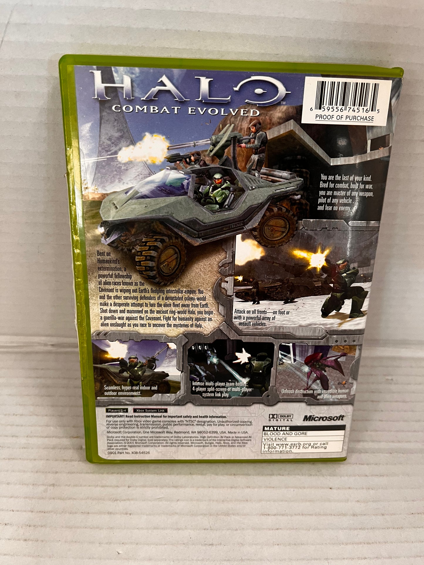 Halo: Combat Evolved (Original Xbox) Complete w/ Manual