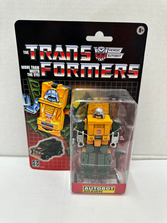Transformers Autobot Brawn G1 Retro Reissue Carded Figure Hasbro