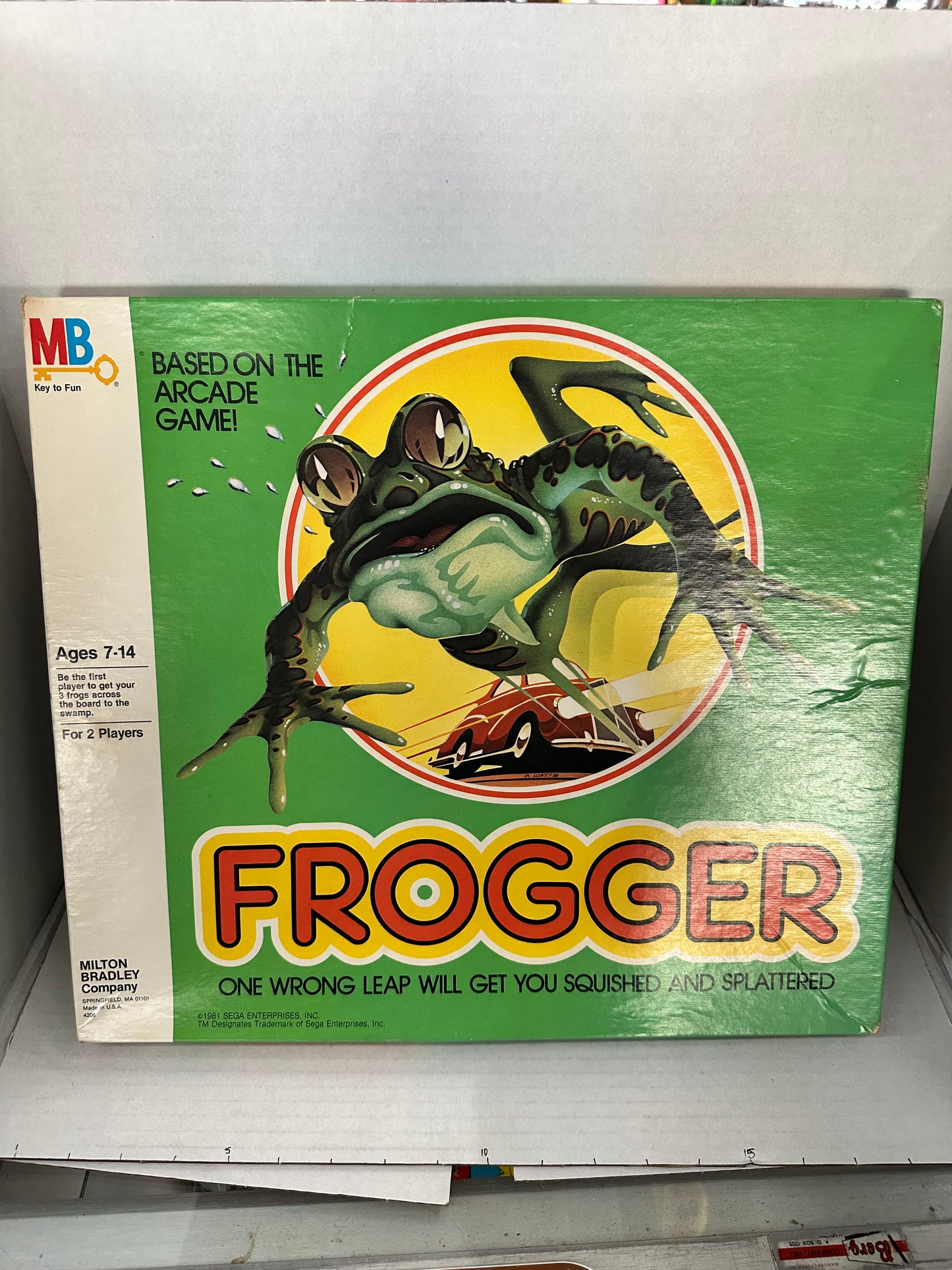 VINTAGE COMPLETE 1981 Milton Bradley Frogger Board Game Based On The Arcade Game