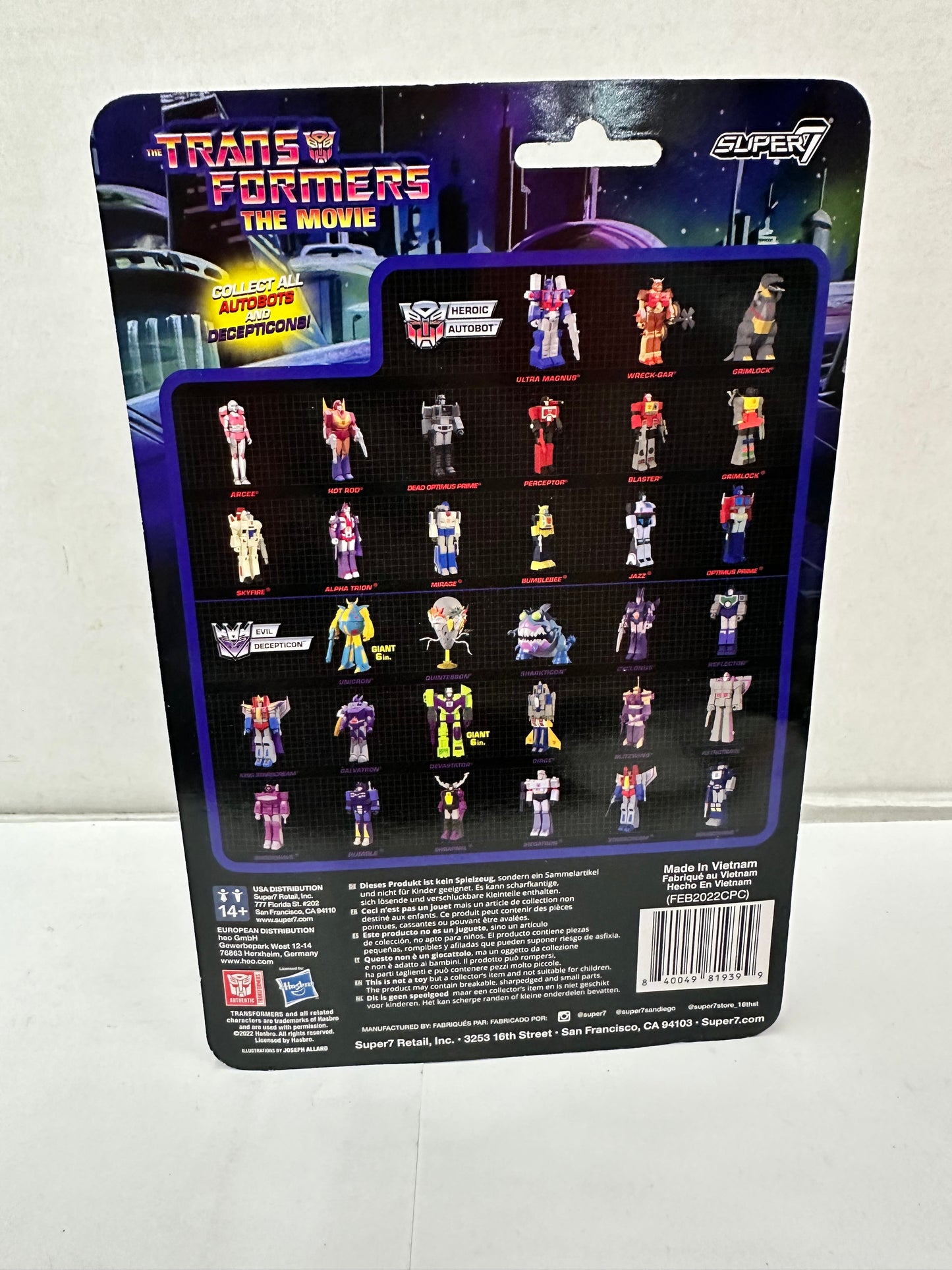 Sharkticon Transformers Super7 Reaction Retro 2022