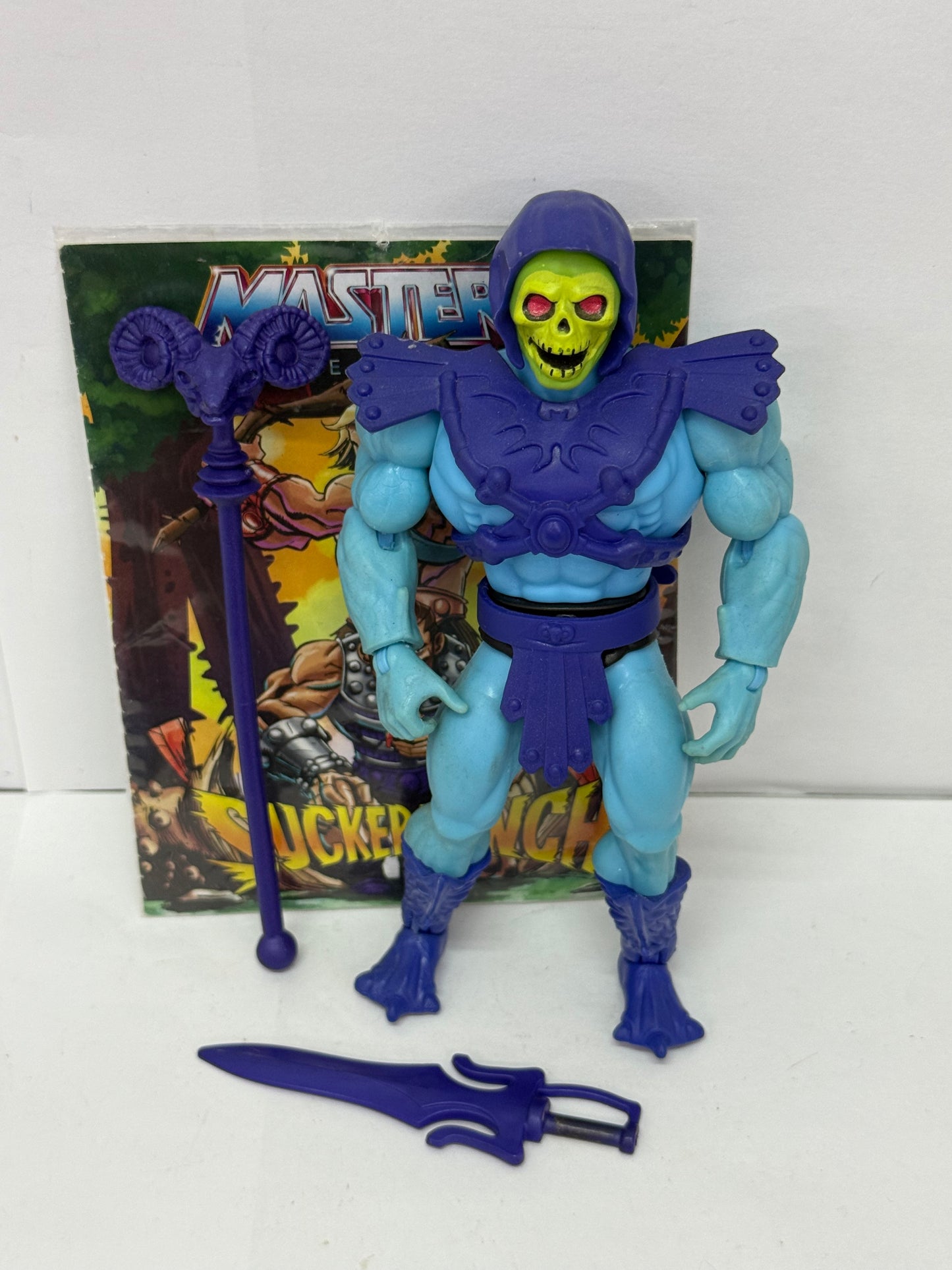 Masters of the Universe Origins Skeletor MOTU Loose Complete W/ Mini Comic