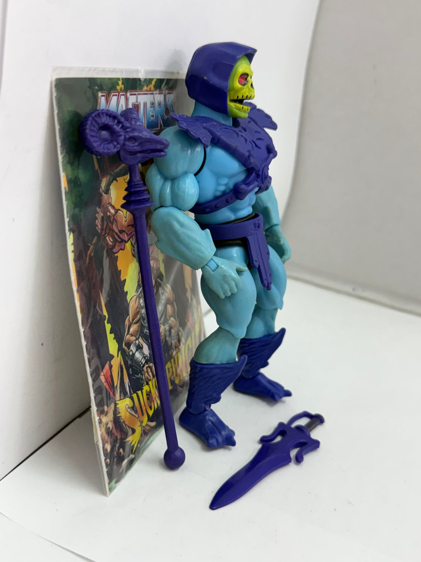 Masters of the Universe Origins Skeletor MOTU Loose Complete W/ Mini Comic