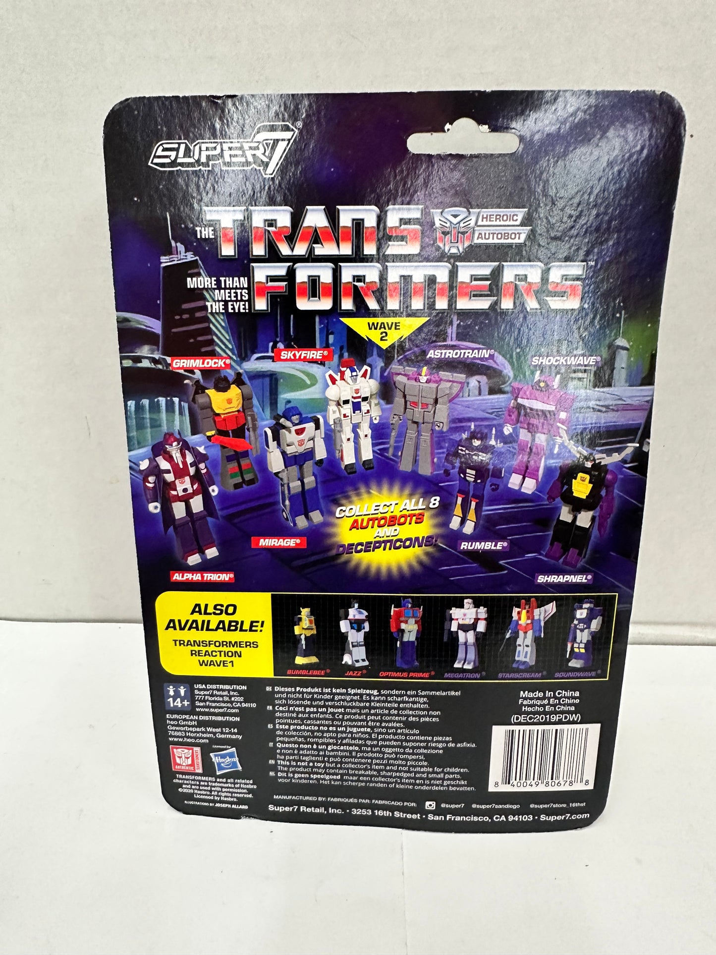 2020 Super7 TRANSFORMERS ReAction WAVE 2 SKYFIRE