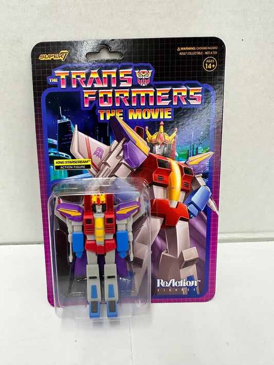 King Starscream Transformers The Movie Super 7 Reaction Figure