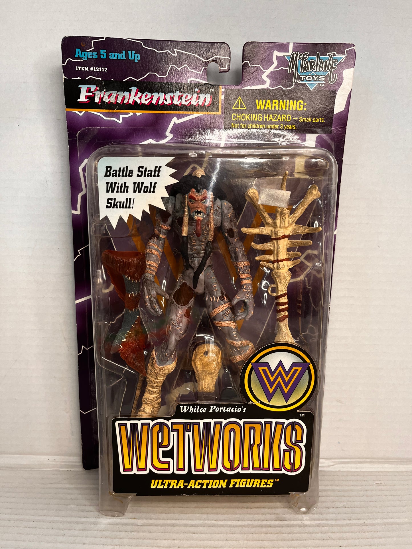 Mcfarlane Toys Wetworks Series 2 Frankenstein W/ Wolf Skull Ultra Action Figure