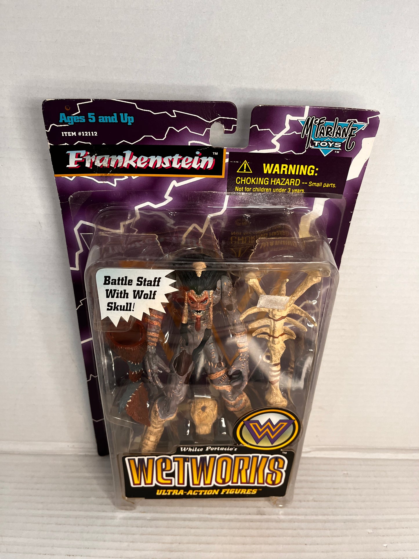 Mcfarlane Toys Wetworks Series 2 Frankenstein W/ Wolf Skull Ultra Action Figure