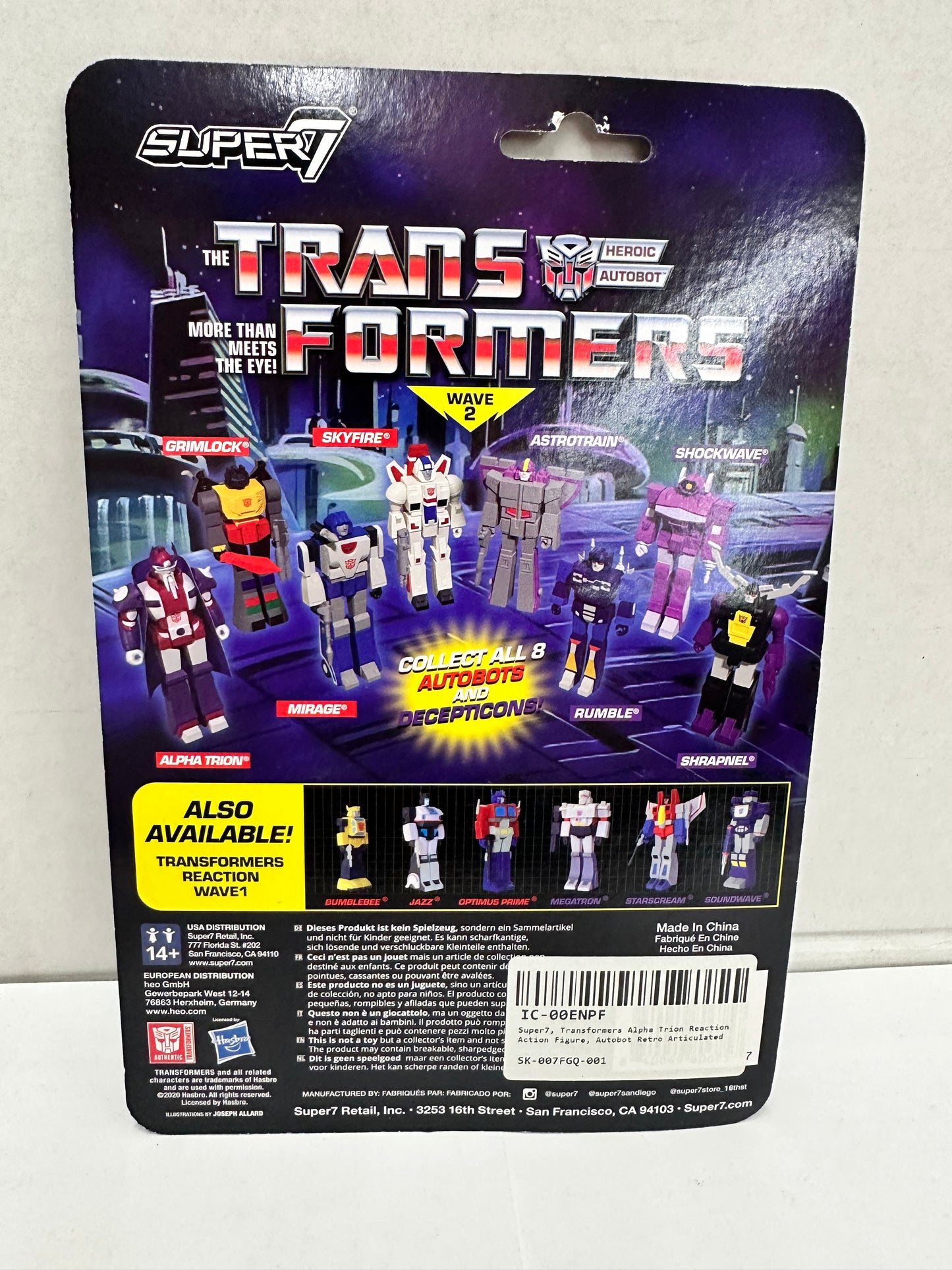 Reaction Transformers Alpha Tiron Figure Super 7