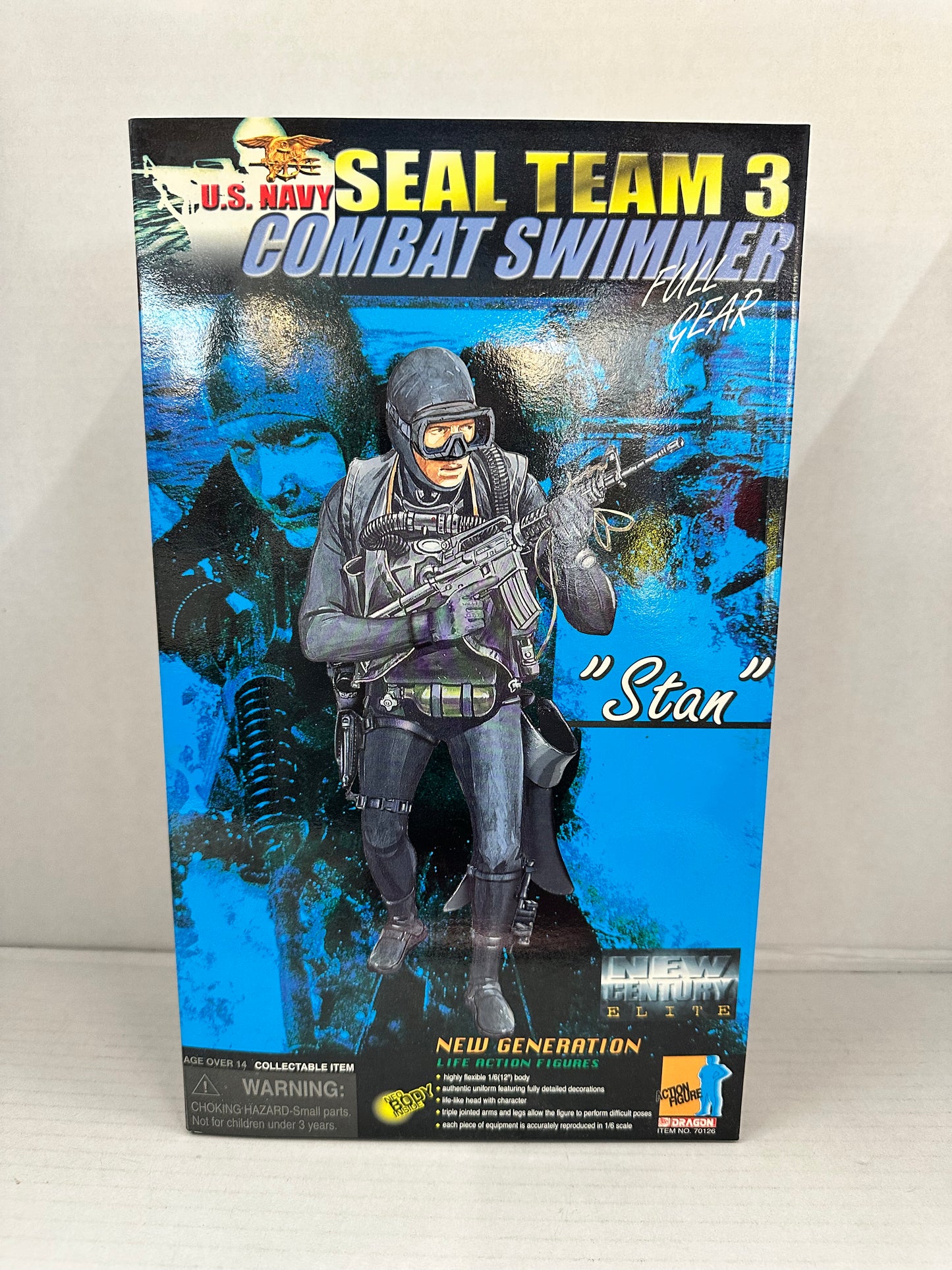 DRAGON 1/6 US NAVY SEAL TEAM 3 COMBAT SWIMMER 12 INCH " STAN "