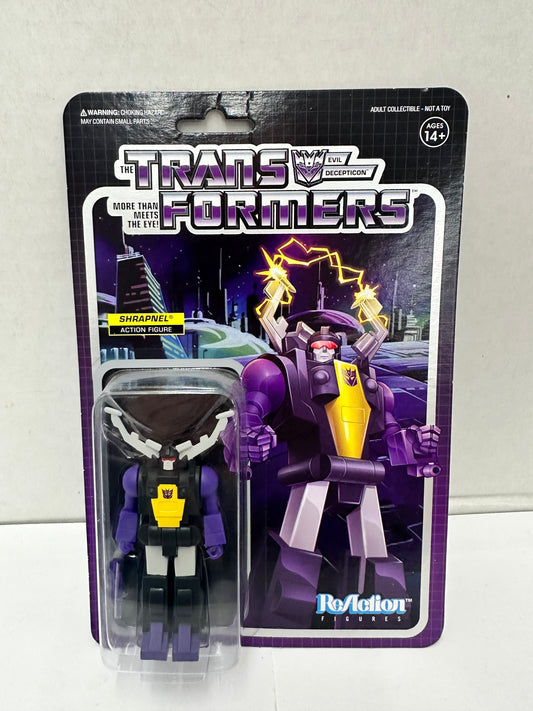Transformers ReAction Shrapnel Action Figure Super 7