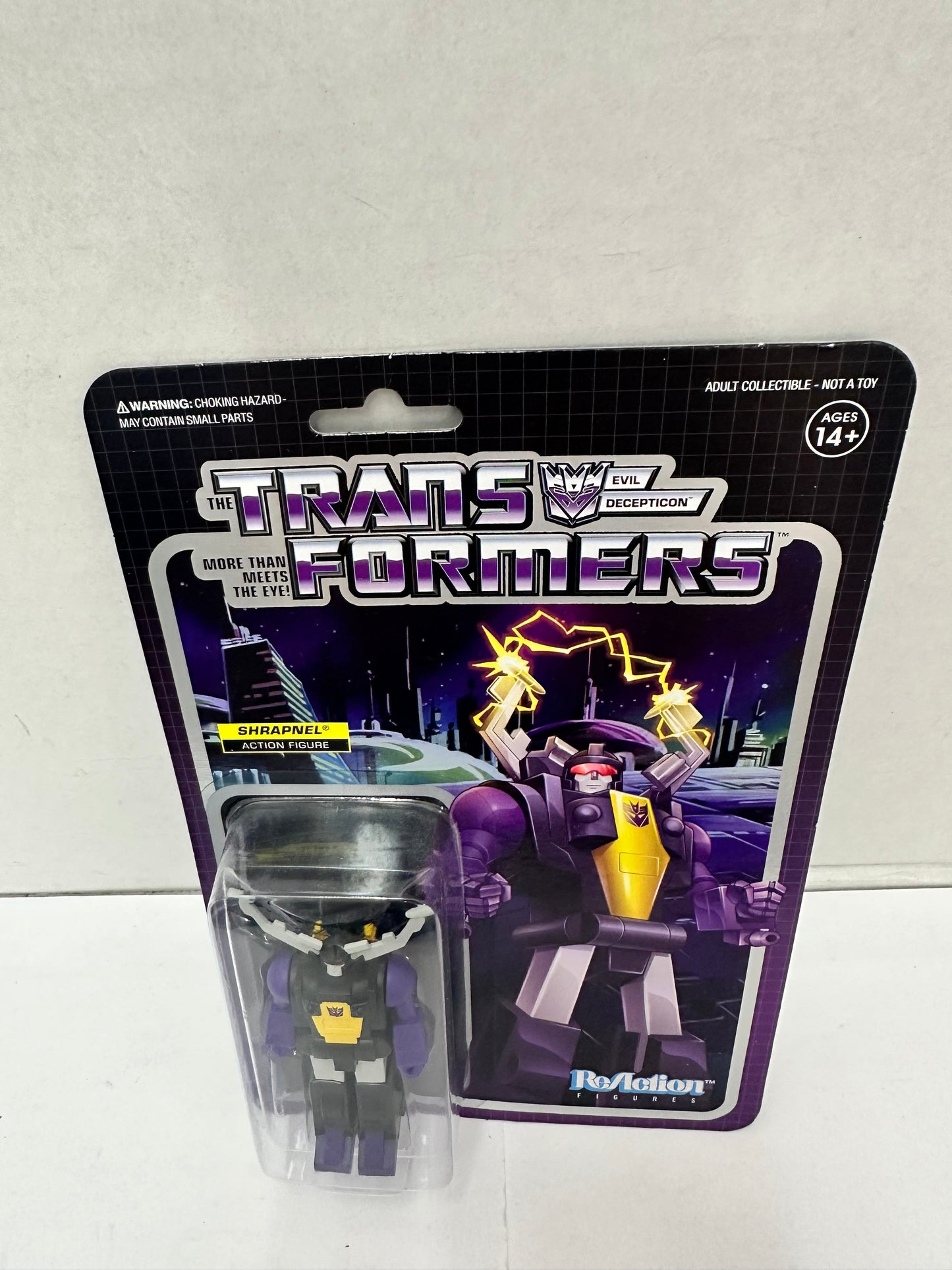 Transformers ReAction Shrapnel Action Figure Super 7