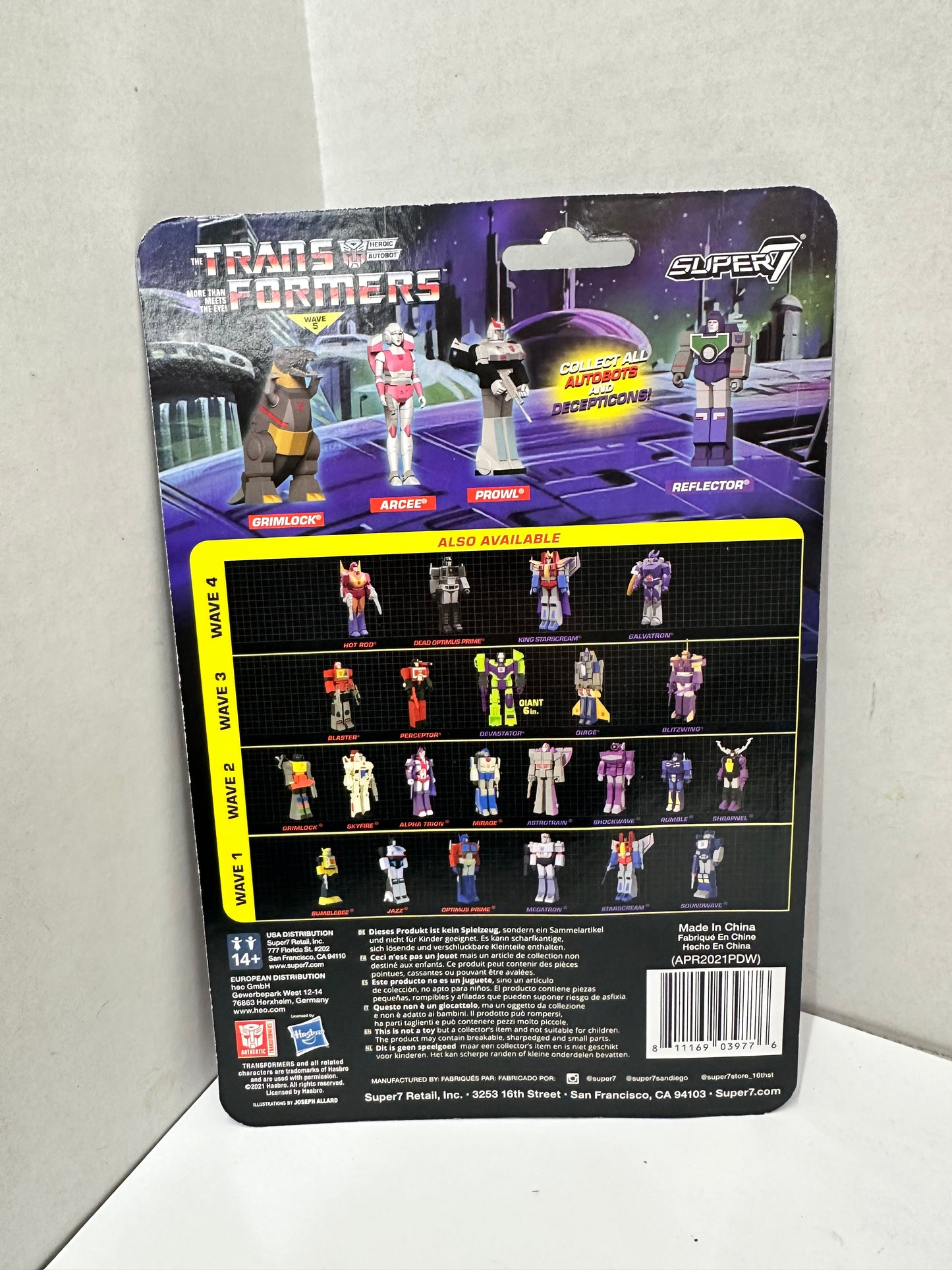 Arcee Transformers Super 7 Reaction Figure