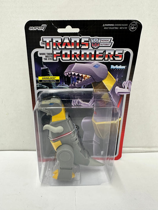 Transformers Grimlock Dino Autobot Super7 ReAction Figure Dinobot Wave 5