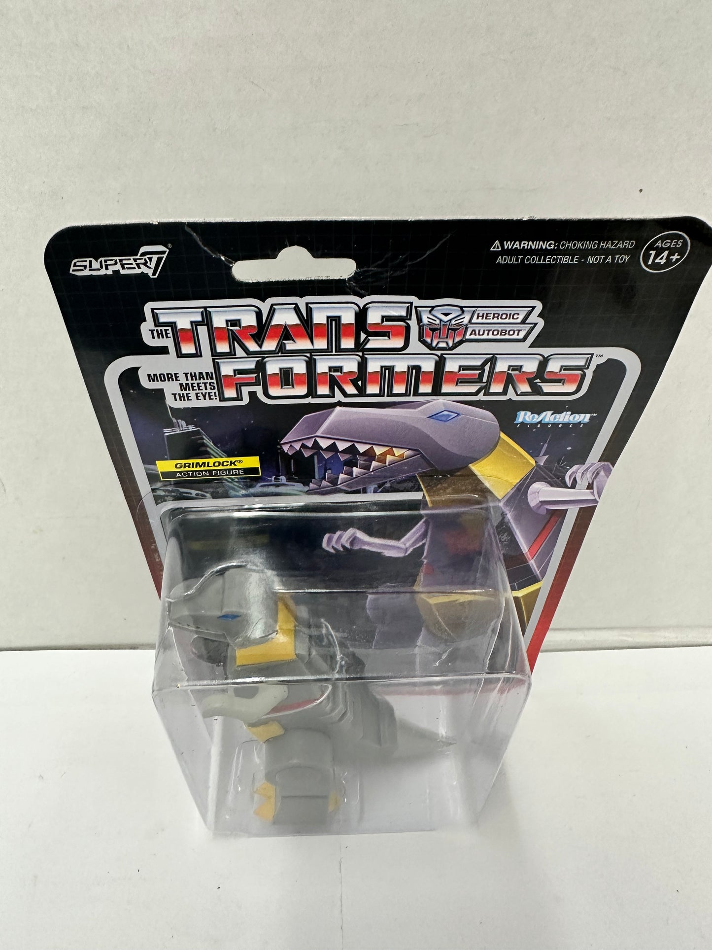 Transformers Grimlock Dino Autobot Super7 ReAction Figure Dinobot Wave 5