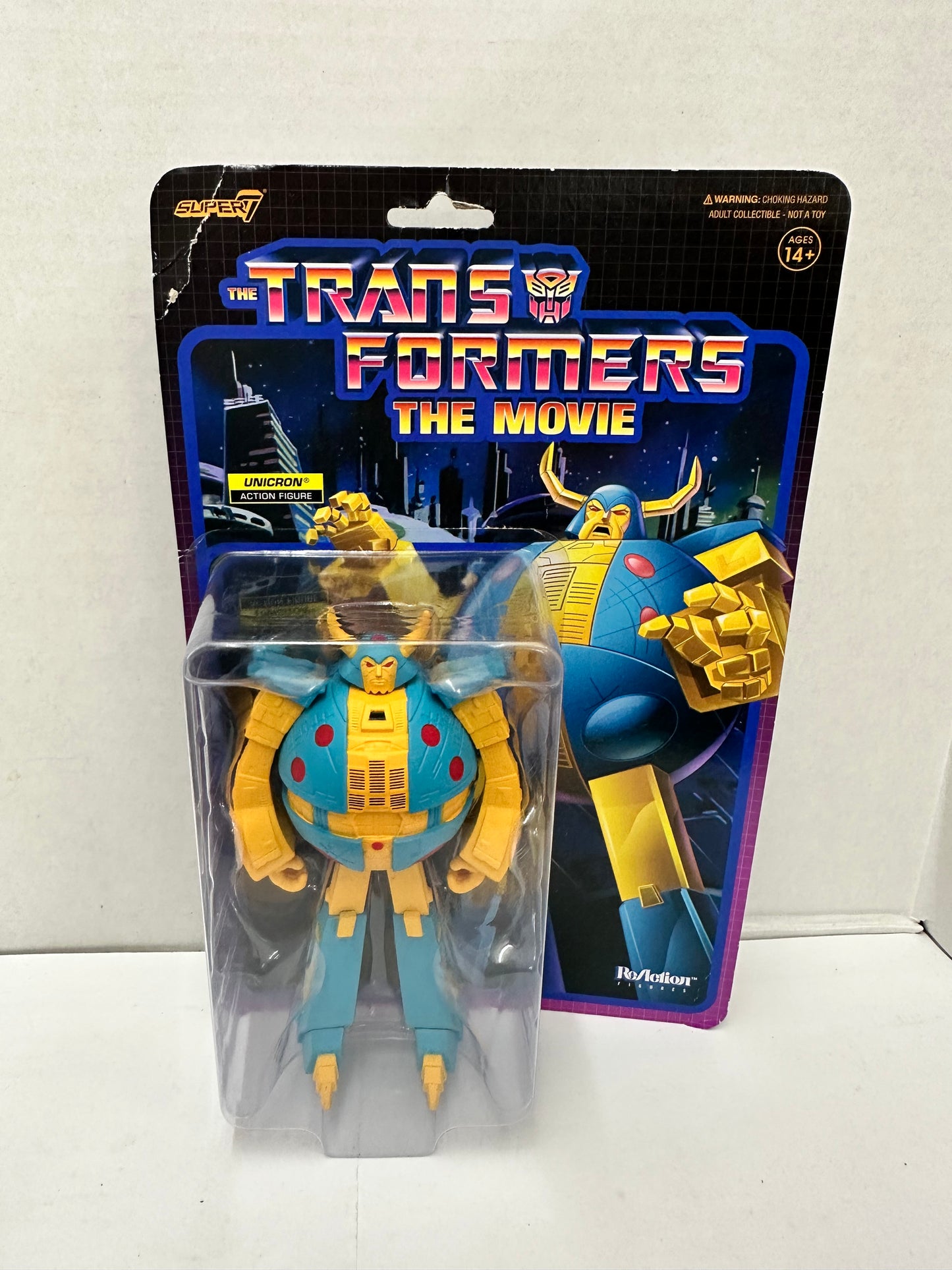 SUPER7 TRANSFORMERS THE MOVIE UNICRON ACTION FIGURE REACTION