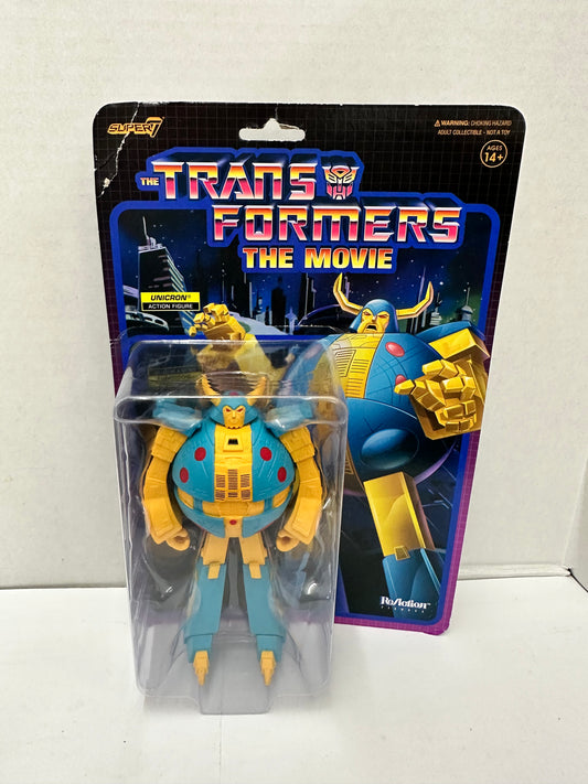 SUPER7 TRANSFORMERS THE MOVIE UNICRON ACTION FIGURE REACTION