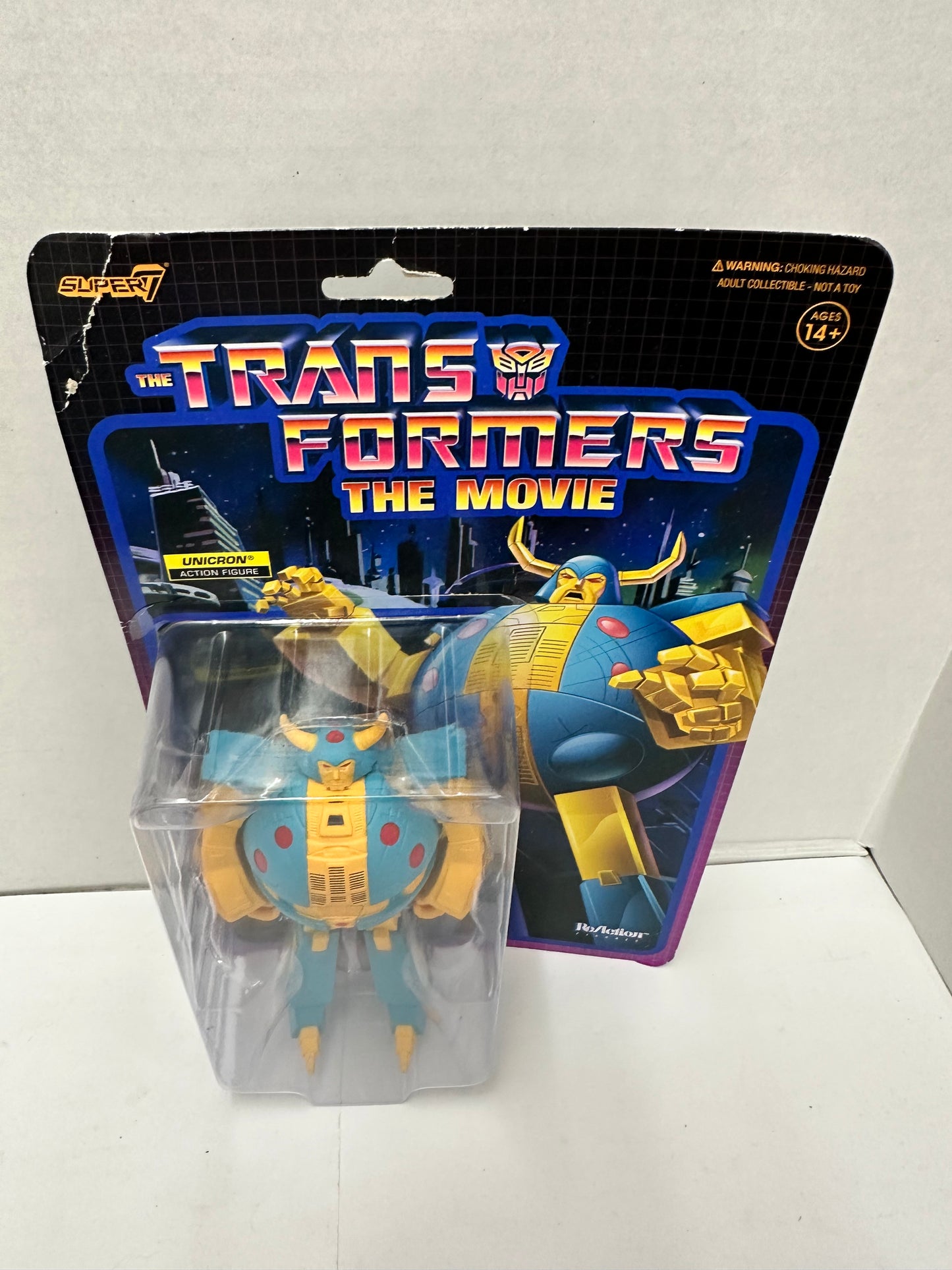 SUPER7 TRANSFORMERS THE MOVIE UNICRON ACTION FIGURE REACTION
