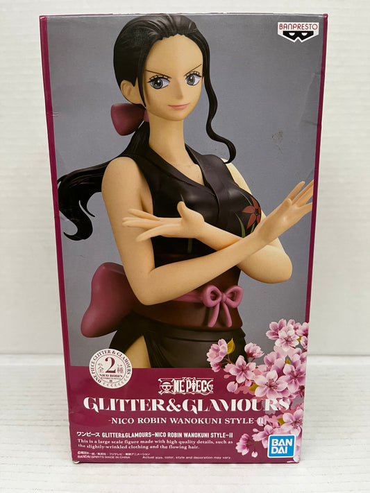 One Piece Nico Robin Figure B Type Glitter Glamours WANO KUNI II