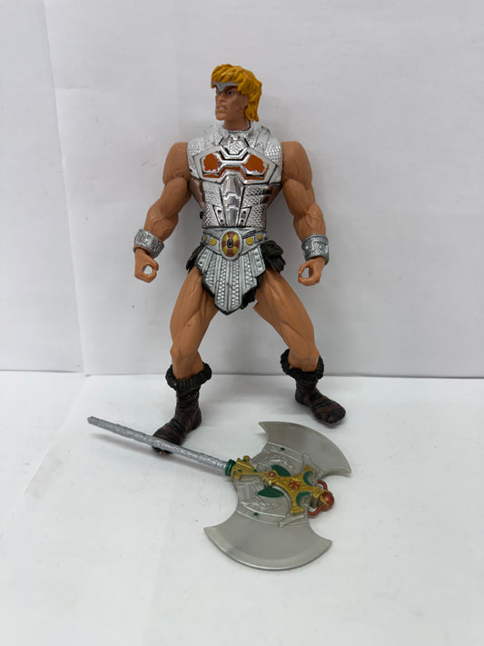 Masters of the Universe BATTLE SOUND He-Man Armor Silver 200x, Mattel 2001
