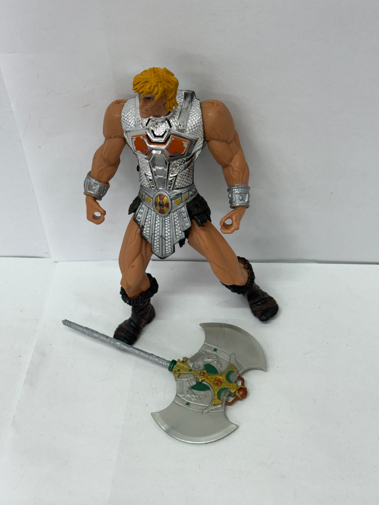 Masters of the Universe BATTLE SOUND He-Man Armor Silver 200x, Mattel 2001