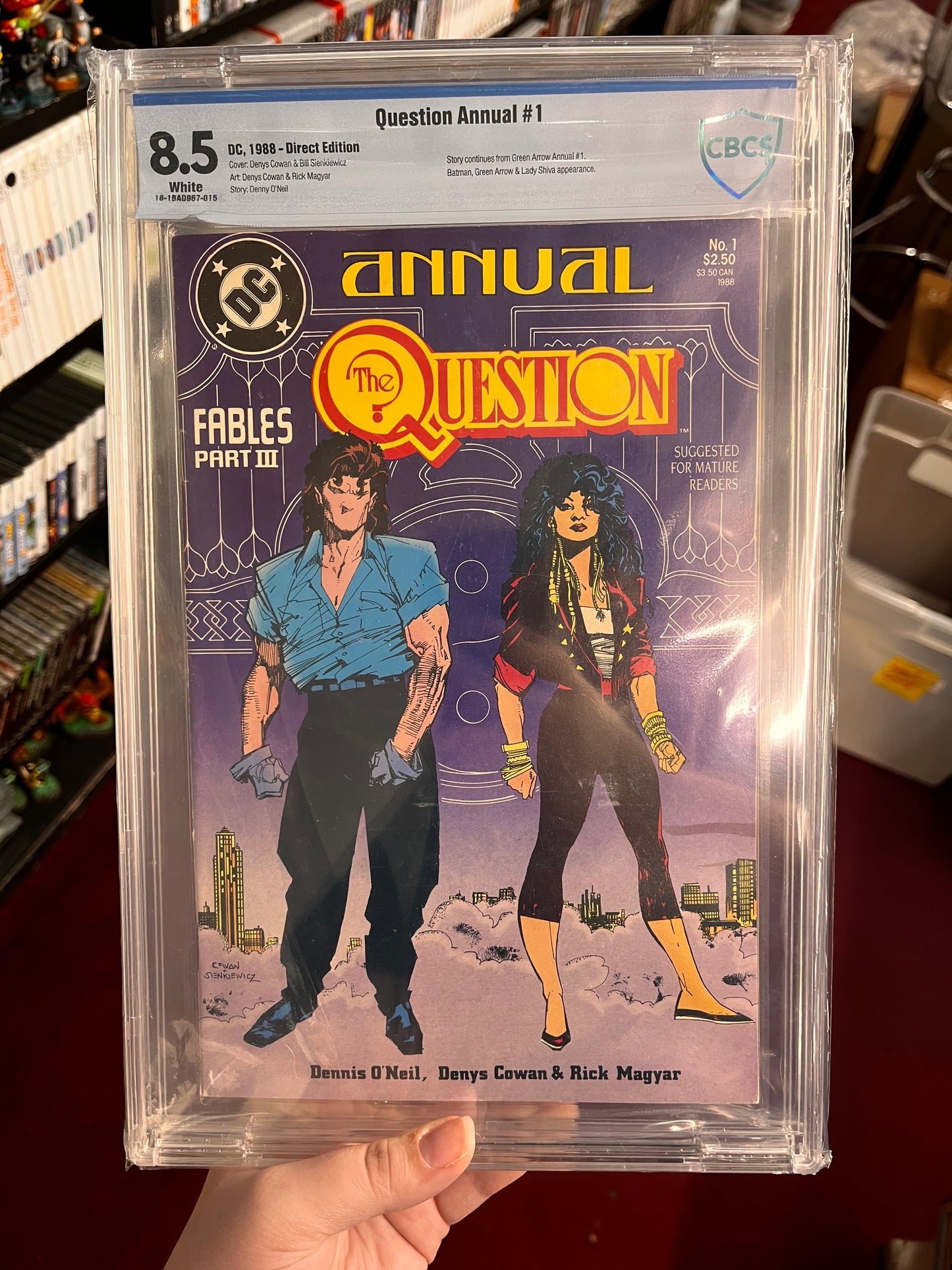The Question Annual #1 (1988) DC Comics ✨GRADED CBCS 8.5
