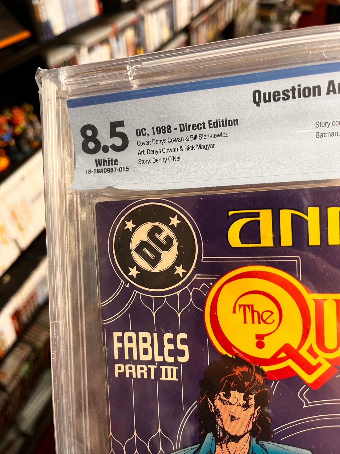 The Question Annual #1 (1988) DC Comics ✨GRADED CBCS 8.5